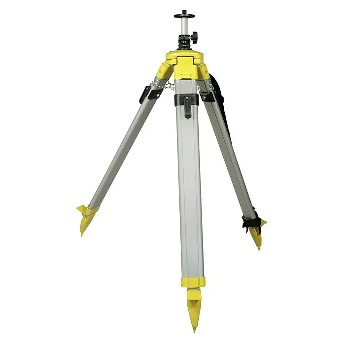 Stanley Stativ TPM 1-77-131 - Stativ-Gewinde: ⁵⁄₈″, Höhe: 32 mm - Gelbes und silbernes Vermessungsstativ für präzise Messungen. Perfekt für Bauprojekte und geodätische Arbeiten.