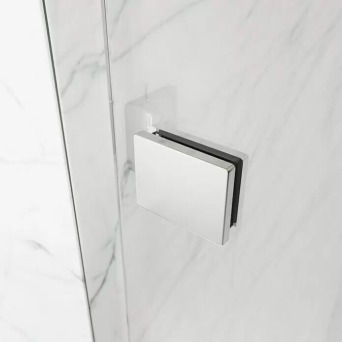 Camargue Air 2.0 Eckdusche C72R+C76 - 77 x 77 x 200 cm, Beschichtet, Chrom, Glasstärke: 8 mm - Detailaufnahme