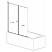 Camargue Vario Badewannenaufsatz S85 (B x H: 140 x 150 cm, 2 Stk., Chrom) | BAUHAUS
