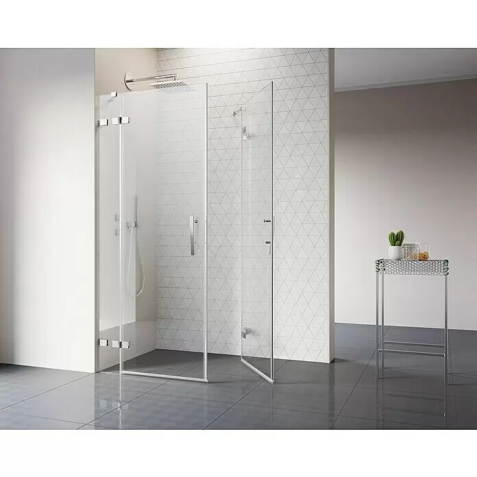 Camargue Air 2.0 Eckdusche C74+C72 - 97 x 77 x 200 cm, Beschichtet, Chrom, Glasstärke: 8 mm - Stimmungsaufnahme