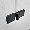 Camargue Air 2.0 Eckdusche B73R+B78 (L x B x H: 87 x 97 x 200 cm, Beschichtet, Schwarz, Glasstärke: 8 mm, DIN Anschlag: Rechts) | BAUHAUS