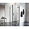 Camargue Air 2.0 Eckdusche B81+B73R (L x B x H: 87 x 137 x 200 cm, Beschichtet, Schwarz, Glasstärke: 8 mm) | BAUHAUS