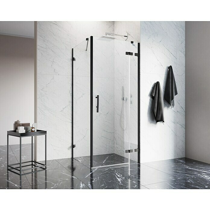 Poignée de porte de douche chromée | Centre des trous de 130 mm | Longueur  : 200 mm | Convient pour les parois de douche | HAND004