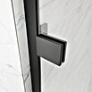 Camargue Air 2.0 Eckdusche B73R+B78 (L x B x H: 87 x 97 x 200 cm, Beschichtet, Schwarz, Glasstärke: 8 mm, DIN Anschlag: Rechts) | BAUHAUS