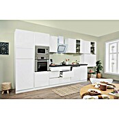 Respekta Premium Küchenzeile GLRP445HWWMGKE (Breite: 445 cm, Mit Elektrogeräten, Weiß matt)