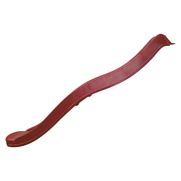Rutsche - B x L: 39 x 176 cm, Rot - Eine rote, gewundene Kinderrutsche, ideal für Spielplätze und Gärten, die Spaß und Bewegung im Freien bietet.