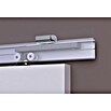 Optimum Schiebetür-Komplettset Optirail (83 x 204 cm, Weiß, Wabe) | BAUHAUS