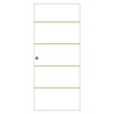 Optimum Schiebetür-Komplettset Optirail (83 x 204 cm, Weiß, Wabe) | BAUHAUS