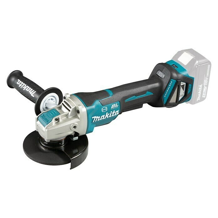 Makita Akku-Winkelschleifer DGA519Z18 V, Ohne Akku, Leerlaufdrehzahl: 3.000 U/min - 8.500 U/min Diagonal View