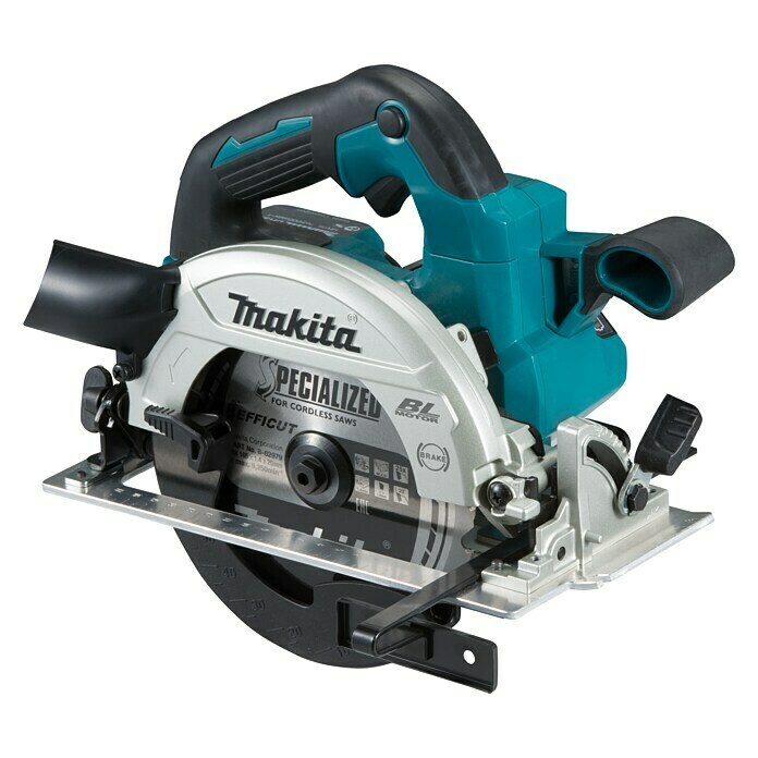 Makita Akku-Handkreissäge DHS660Z18 V, Ohne Akku, Leerlaufdrehzahl: 0 U/min - 5.000 U/min Diagonal View