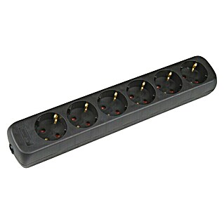 UniTEC Steckdosenleiste ohne Kabel (Schwarz, Max. Anschlussleistung: 3 500 W)