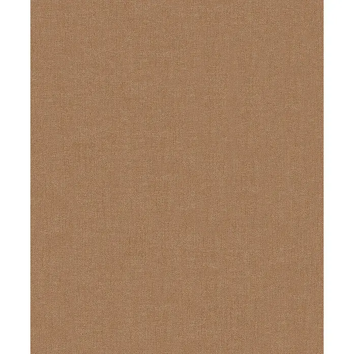 SCHÖNER WOHNEN-Kollektion New Spirit Vliestapete - Goldbraun, Uni, 10,05 x 0,53 m - Detailaufnahme eines gleichmäßigen, braunen Textilgewebes, ideal für Hintergründe und Texturen in Designprojekten.