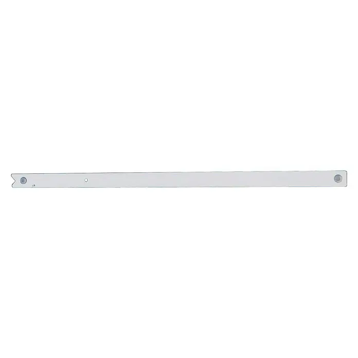 Stanley Bauwinkel - L x B: 172 x 122 cm, Winkel: 45 ° - 90 °, Klappbar - Nahaufnahme eines weißen, rechteckigen, stabilen Metallrahmens mit Befestigungslöchern.