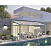 Solid Elements Terrassenüberdachung Martina (Tiefe: 4 m, B x H: 6,06 x 2,1 m, Verkehrsweiß)