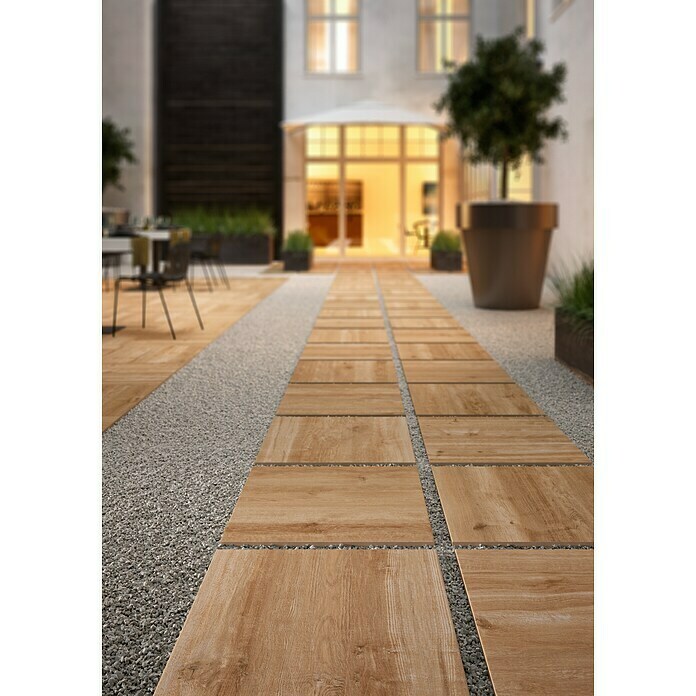 Marazzi Terrassenfliese E20T Harmonie60 x 60 x 2 cm, Fichte, Matt Use Shot