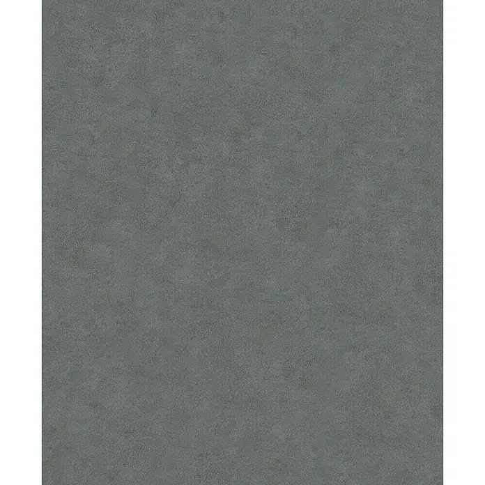Marburg Sand & Stones Vliestapete Modernista - Dunkelgrau, Uni, 10,05 x 0,53 m - Nahaufnahme einer einfarbigen grauen Textur, die eine subtile, körnige Oberfläche mit minimalen Farbvariationen für einen modernen Look zeigt.