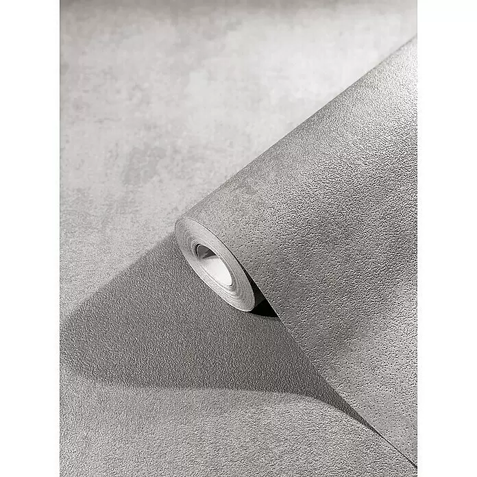 SCHÖNER WOHNEN-Kollektion New Spirit Vliestapete - Greige, Uni, 10,05 x 0,53 m - Detailaufnahme