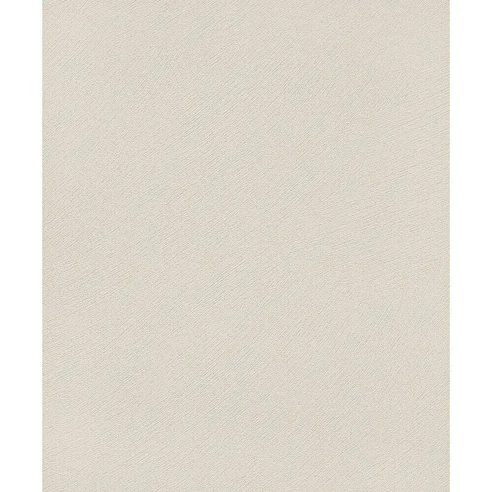 Marburg Sand & Stones Vliestapete Dune III - Beige, Uni, 10,05 x 0,53 m - Nahaufnahme einer strukturierten, cremefarbenen Tapete, die eine subtile Eleganz und Textur für die Wandgestaltung bietet.