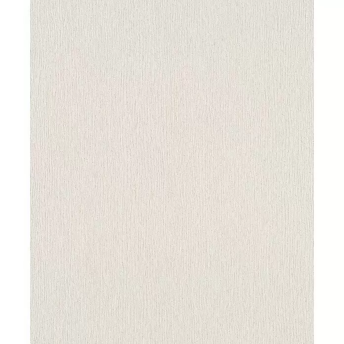 Marburg Sand & Stones Vliestapete City Glam II - Beige, Uni, 10,05 x 0,53 m - Cremeweiße strukturierte Oberfläche mit subtilem vertikalem Wellenmuster.