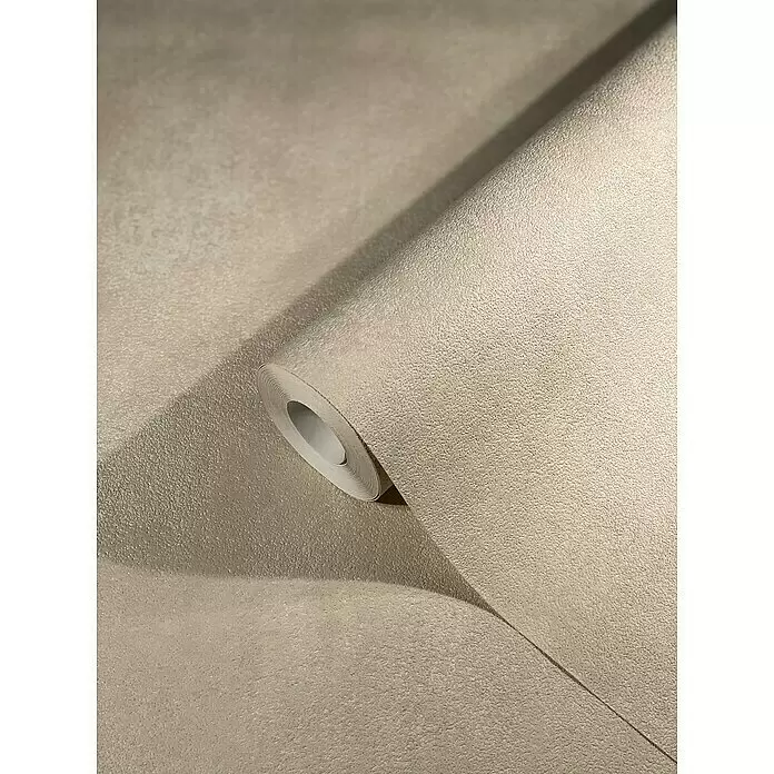 SCHÖNER WOHNEN-Kollektion New Spirit Vliestapete - Beige, Uni, 10,05 x 0,53 m - Detailaufnahme