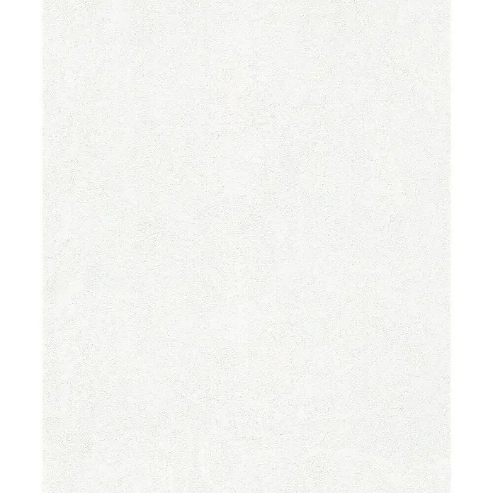 Marburg Sand & Stones Vliestapete Casual Struktur - Cremeweiß, Uni, 10,05 x 0,53 m - Eine Nahaufnahme einer weißen, strukturierten Oberfläche, ideal als neutraler Hintergrund für verschiedene Produkte.