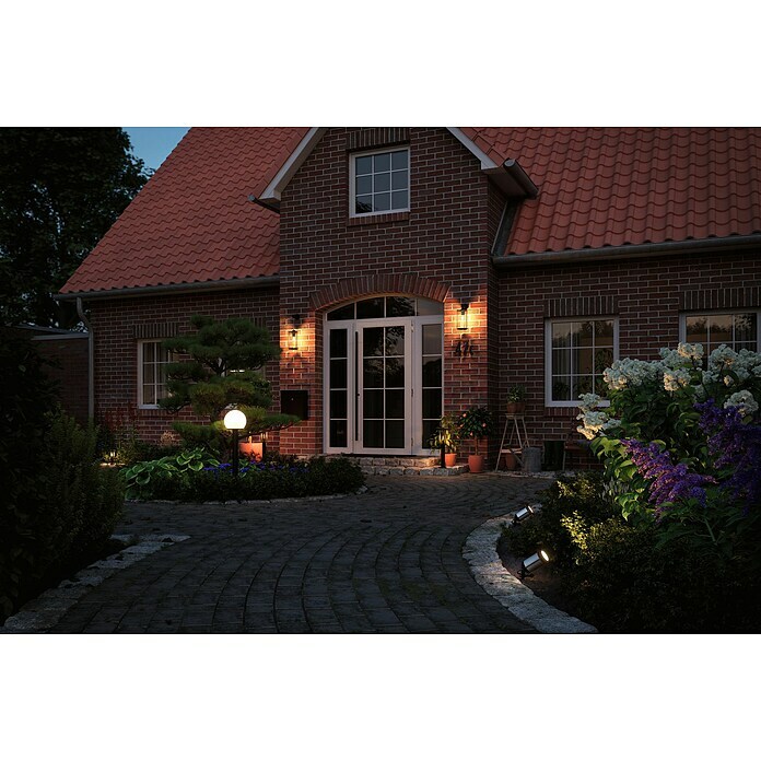 Paulmann Plug & Shine Basis-Set LED-Gartenstrahler Classic (5,1 W, Anthrazit, Ø x H: 8,8 x 26,5 cm, 230 V, Kabellänge: 5 m) | BAUHAUS