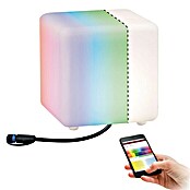 Paulmann Plug & Shine LED-Gartenstrahler Cube (2,8 W, Weiß, Per App steuerbar, IP65, L x B x H: 20 x 20 x 20 cm) | BAUHAUS