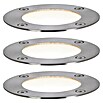 Paulmann Plug & Shine Basis-Set LED-Bodeneinbauleuchte Smart Home Zigbee (3,6 W, Silber, Ø x H: 9,8 x 9,2 cm, Per App steuerbar, IP65) | BAUHAUS