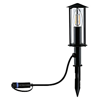 Paulmann Plug & Shine Foco de jardín LED Minipoller (Ø x Al: 8 x 22 cm, 2 W, Antracita, IP44)