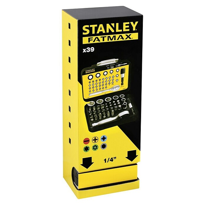Stanley Bit-Set inkl. Mini-Ratschenschlüssel (39 -tlg.) | BAUHAUS
