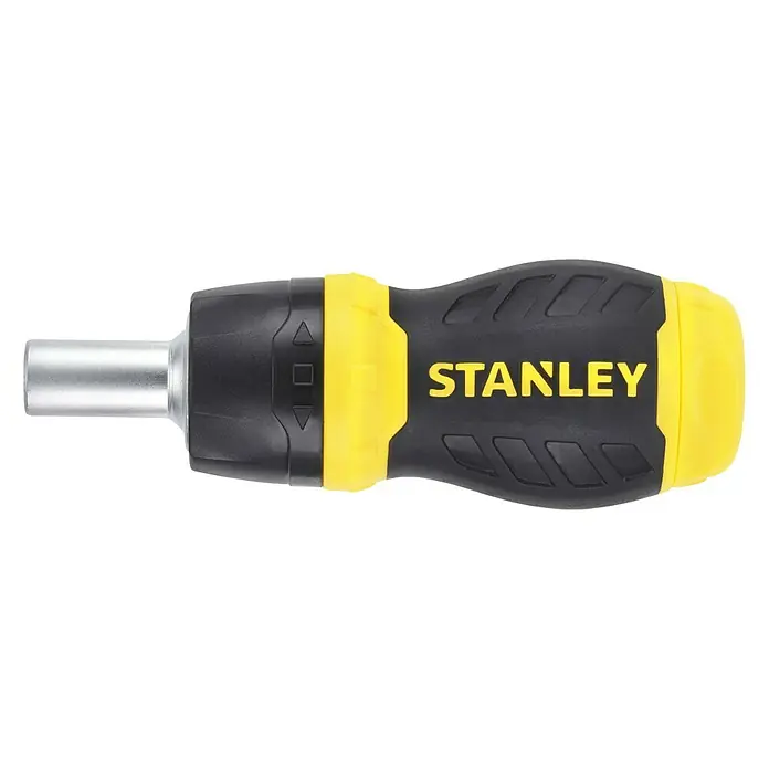 Stanley Vergaser Schraubendreher Stubby - 7 -tlg. - Stanley Schraubendreher mit Ratschenfunktion und robustem Griff für präzises Arbeiten. Ideal für Heimwerker und Profis.