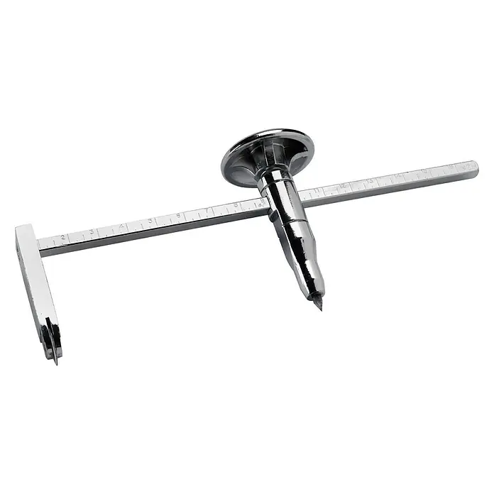 Stanley Kreisschneider - Lochdurchmesser: 25 mm - 400 mm - Kreisschneider: Ein Werkzeug zum präzisen Schneiden von Kreisen in verschiedenen Materialien, mit verstellbarem Radius und scharfer Klinge.