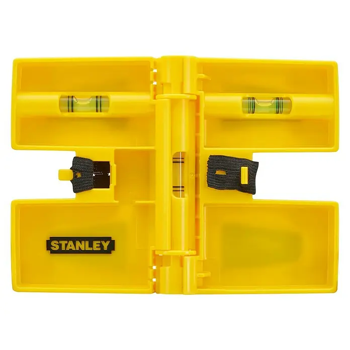 Stanley Wasserwaage - Anzahl Libellen: 3 Stk. - Gelbe Wasserwaage von Stanley, ideal für präzise Messungen und Ausrichtungen im Handwerk und Heimwerken.
