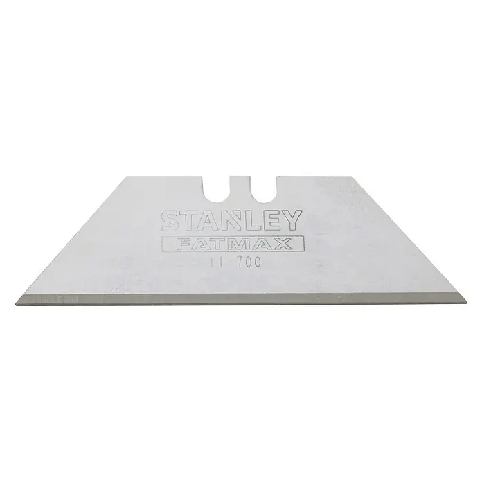 Stanley FatMax Trapezklinge - Klingenlänge: 63 mm, 50 Stk. - Stanley FatMax Cuttermesser-Klinge, trapezförmig mit zwei Einkerbungen für Cutter-Messer.
