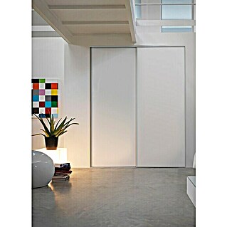 Optimum Ugradbeni komplet kliznih vrata (Bijelo-sive boje, 120 x 250 cm)