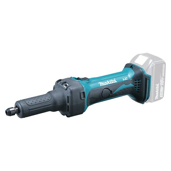 Makita Akku-Geradschleifer DGD800Z18 V, Ohne Akku, Leerlaufdrehzahl: 0 U/min - 26.000 U/min Diagonal View