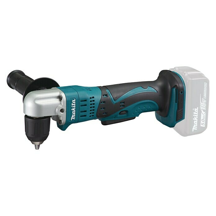 Makita Akku-Winkelbohrmaschine DDA351Z18 V, Ohne Akku, Leerlaufdrehzahl: 0 U/min - 1.800 U/min Left Side View