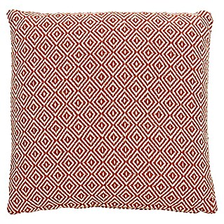 Kissen Zigzag (Rostrot, 45 x 45 cm, 100 % Baumwolle)