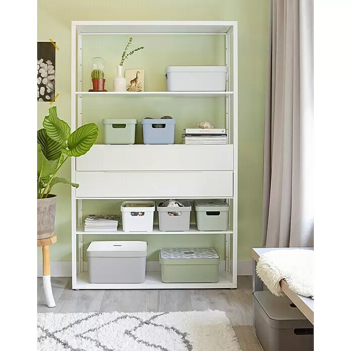 Sunware Aufbewahrungsbox Sigma Home - L x B x H: 44,5 x 34,5 x 18,3 cm, Kunststoff, Dunkelgrün - Stimmungsaufnahme