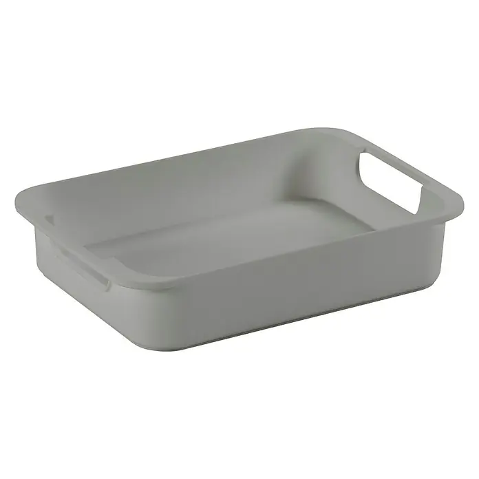 Sunware Einsatz Sigma Home S - Passend für: Sigma Home Aufbewahrungsbox 5 l/ 9 l/ 13 l/ 18l/ 25 l, Kunststoff - Rechteckige, graue Aufbewahrungsbox aus Kunststoff mit praktischen Griffen für eine einfache Handhabung und Organisation im Haushalt.