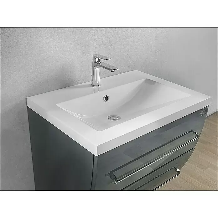 Camargue Orion Waschtischunterschrank - 70,5 x 51 x 52,5 cm, Anthrazit - Stimmungsaufnahme