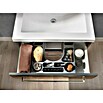 Camargue Orion Waschtischunterschrank (51 x 70,5 x 52,5 cm, Anthrazit, Glänzend)