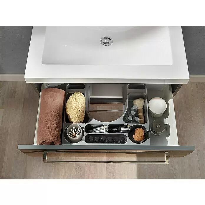 Camargue Orion Waschtischunterschrank - 70,5 x 51 x 52,5 cm, Anthrazit - Stimmungsaufnahme