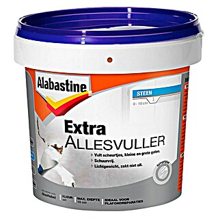 Alabastine Vulmiddel Extra Allesvuller Steen (600 g, Emmer, Wit)