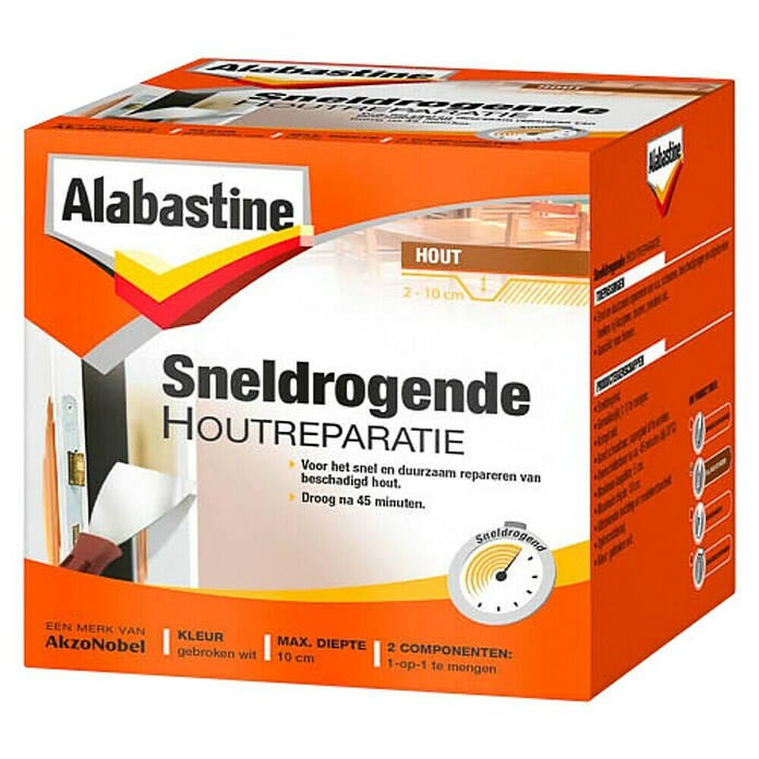 Alabastine Reparatieplamuur voor hout Sneldrogend (500 g) | BAUHAUS