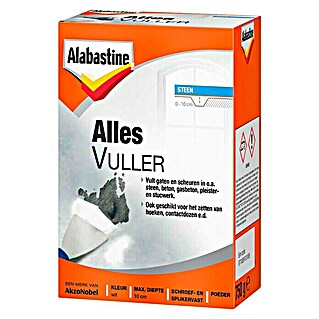 Alabastine Vulmiddel Allesvuller Poeder (750 g, Wit)