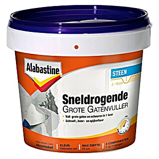 Alabastine Vulmiddel Sneldrogende Grote Gatenvuller (1 kg, Emmer)