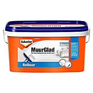 Alabastine Vulmiddel MuurGlad rolbaar (5 l, Emmer, Wit)