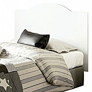 Muebles Pitarch Cabecero de cama Valentina (L x An x Al: 1,6 x 100 x 80 cm, Blanco)