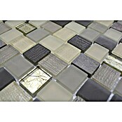 Mosaikfliese Crystal Mix XCM R09 (27,3 x 27,3 cm, Braun/Grau, Matt)